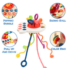 Load image into Gallery viewer, Montessori Toys for Kids Sensory Toys Early Educational Activity Toys for Infants Silicone Pulling Toys Travel Toys for Baby and Toddlers