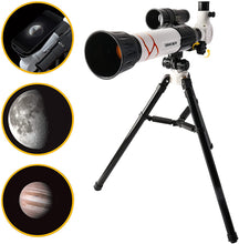 Load image into Gallery viewer, 2 in 1 My First Telescope and Microscope Educational Play Set Children Science Exploration and Astronomy Starter Kit Christmas Gift