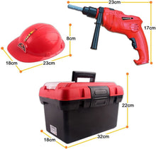 Load image into Gallery viewer, Kids Tool Set-48 Pieces Workshop Tool pretend Play Construction Toy with Portable Tool Box Case, Kids tools, Drill and Accessories Included