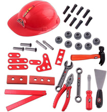 Load image into Gallery viewer, Kids Tool Set-48 Pieces Workshop Tool pretend Play Construction Toy with Portable Tool Box Case, Kids tools, Drill and Accessories Included