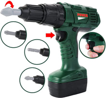 Load image into Gallery viewer, 39 PCS Kids Tool Set Construction Play Tool Set w/ Electric Drill Backpack Helmet Worker belt-Great Educational Toy Birthday Christmas Gift