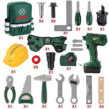Load image into Gallery viewer, 39 PCS Kids Tool Set Construction Play Tool Set w/ Electric Drill Backpack Helmet Worker belt-Great Educational Toy Birthday Christmas Gift