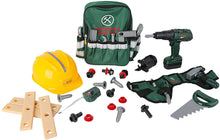 Load image into Gallery viewer, 39 PCS Kids Tool Set Construction Play Tool Set w/ Electric Drill Backpack Helmet Worker belt-Great Educational Toy Birthday Christmas Gift