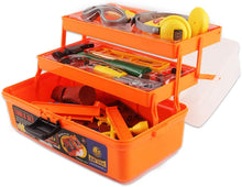 Load image into Gallery viewer, Kids Tool Set-48 Pieces Workshop Tool pretend Play Construction Toy with Portable Tool Box Case, Kids tools, Drill and Accessories Included