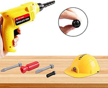 Load image into Gallery viewer, 33 Pieces Pretend Tool Play Set with Box Case, Helmet Safety Vest Role Play Educational Toys Great Birthday Christmas Gift for Kids