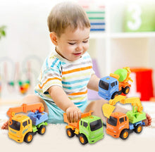 Load image into Gallery viewer, Take-Apart Construction Trucks Vehicles Play Set – Set of 4 Builder Trucks and Screw Driver Included