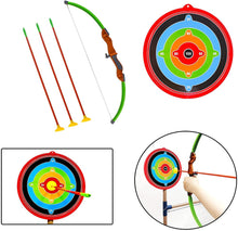 Load image into Gallery viewer, 3 IN 1 Outdoor Games Sports Play Set Basketball Football and Archery Set for Kids Indoors Outdoors Great Birthday Christmas Gift