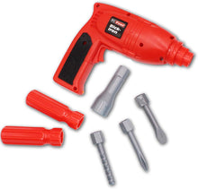Load image into Gallery viewer, WKS-B 2-in-1 Workshop and Tools Carrycase Play Set with Fold up Design, Multiple Accessories and Electric Drill