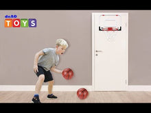 Load and play video in Gallery viewer, Basketball Hoop Game with Backboard Set, Ball Pump and Two Basketballs - Great Indoor and Outdoor Fun for Kids
