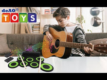 Load and play video in Gallery viewer, Foldable Electronic Drum Kit Musical Entertainment Play Set with Built-in Speakers, Foot Pedals & Drum Sticks ¨C Great for Kids