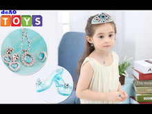 Load and play video in Gallery viewer, 10 Pcs Fairy Princess Shoe Jewellery Boutique Play Set Fairy Wings Necklace Earrings Ring Bag Wand Princess Tiara Kids Christmas Gift Toys
