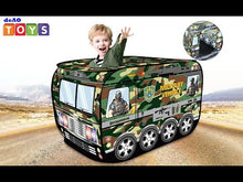 Load and play video in Gallery viewer, Kids Play Tent - Pop up Army Foldable Play Tent Children Play House Indoor Outdoor Play Toy Great Gift for for 3 4 5 6 Year Old Boys Girls
