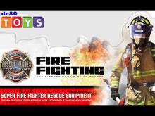 Load and play video in Gallery viewer, Washable Fireman Costume Set w/Storage Backpack Real Water Shooting Extinguisher Halloween Role Play Set Great Christmas Gift for Kids