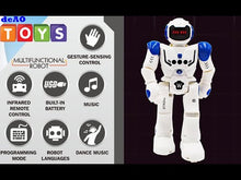 Load and play video in Gallery viewer, Remote Control Robot Toy Programmable Intelligent Interactive Gesture Sensing Robot Kit Dancing Walking Smart Robotics LED Gift for Kids