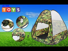 Load and play video in Gallery viewer, Foldable Playhouse Tent & Toy Compass with Camouflage Design - Great Indoor Outdoor Gift for Kids