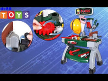 Load and play video in Gallery viewer, WKS-G Workbench Kit Play Set with Variety of Tool Accessories Included – Gift for Kids