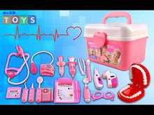 Load and play video in Gallery viewer, 2-in-1 Doctor and Dentist Carrycase Kids Role Play Set Education Kit with Lights Sounds Functions Prefect Birthday Christmas Gift for Kids