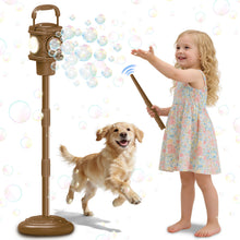 Load image into Gallery viewer, Bubble Street Lamp for Kids, Adjustable Standing Bubble Machine with Lights &amp; Sound Effects, Handheld or Remote Control Bubble Blower, Outdoor Bubble Lamp Toy for Boys Girls, Birthday Party Gift for Ages 3+

