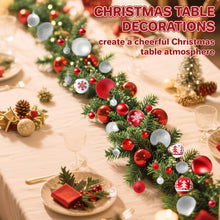 Load image into Gallery viewer, Christmas Garland, Christmas Garlands for Fireplace Stairs, Christmas Wreath with Red Ball for Fireplace, Stair, Front Door, Xmas Tree Decor
