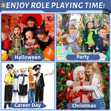 Load image into Gallery viewer, Police Costume Set with Vest Hat Toy Shotgun Role Play Police Play Children Christmas Gift Halloween Dressing Up for Kids
