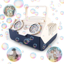 Load image into Gallery viewer, Automatic Electric Bubble Machine for Children 16 Bubble Holes Portable Bubble Machine 2000+ Bubbles/Min for Wedding/Birthday/Party/Festival
