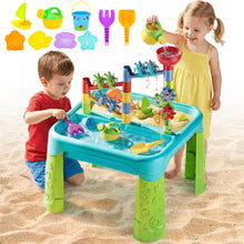 Load image into Gallery viewer, Sand and Water Table 3 in 1 Creativity Toy For Children Garden Toys Play Tray Activity Table Water Play Table Sandbox, Kids Outdoor Sand and Water Play Table
