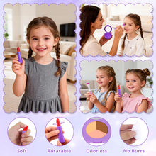 Load image into Gallery viewer, Girls Pretend Makeup Kit with Carry Case My First Kids Makeup Playset for Toddlers Safe Mess-Free Fake Makeup Complete Playset for Imagination Role Play Early Learning Perfect Gift for Girls 3+

