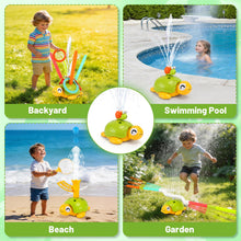 Load image into Gallery viewer, Multi-Functional Game Sports Machine,Summer Kids Turtle Water Sprinkler, Outdoor Garden Backyard Splash Outside Water Play Games Toy for Toddlers
