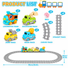 Load image into Gallery viewer, Train Set for Toddlers with Floating Ball, Music &amp; Lights – Magnetic Construction Train | Educational Gift for Ages 3+
