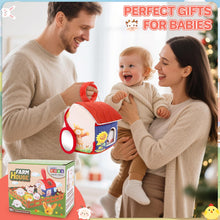 Load image into Gallery viewer, Plush Barn with Stuffed Farm Animals, Rattle,Crinkle Paper &amp; Baby Mirror - Montessori- Inspired Sensory Toys for 6 Month+ Infants, Toddler Balls 1-3 Years -Ideal Gifts for 1 Year Old Boys &amp; Girls
