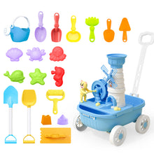 Load image into Gallery viewer, Kids Beach Toy Set with Wagon Sand Water Play Table with Accessories
