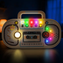 Load image into Gallery viewer, Wooden LED Radio Music Toy Interactive Light &amp; Sound Activity Board for Toddlers 12M+ Montessori Musical Sensory Toy with Buttons, Switches Educational Wooden Toy Gift for Boys &amp; Girls
