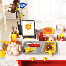 Load image into Gallery viewer, Kids Play Kitchen Fried Chicken Shop Pretend Cooking Food Truck with Lights &amp; Sounds Role Play Toy Set for Boys &amp; Girls Age 3-6 Birthday &amp; Christmas Gift Idea
