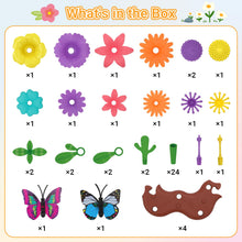 Load image into Gallery viewer, 54 PCS DIY Flower Garden Toy Creative Building Planting Set for Girls Montessori-Inspired STEM Playset for Ages 3–6

