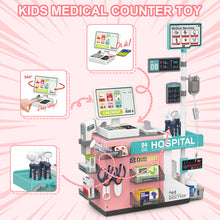 Load image into Gallery viewer, Doctor Kit for Kids, Pretend Medical Counter Set, Kids Medical Station with Stethoscope and Medical Toy Play Set, Educational Role Play Toys Christmas Birthday Gift for Kids Age 3+
