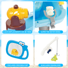 Load image into Gallery viewer, Kids Water Play Table with Fishing Game &amp; Ocean Animal Toys Summer Outdoor Indoor Water Sensory Activity Play Table Toy for Toddlers Boys Girls Age 3+
