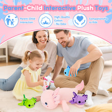 Load image into Gallery viewer, Axolotl Plush Toy Set-1PCS Cute Axolotl Stuffed Animals Soft Kawaii Plushies and 4PCS Cute Axolotl Slap Bracelet for Kids,Gifts for Girls &amp; Boys, Bedroom Decor,Cuddle Buddy
