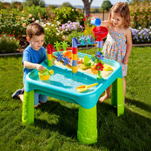 Load image into Gallery viewer, Sand and Water Table 3 in 1 Creativity Toy For Children Garden Toys Play Tray Activity Table Water Play Table Sandbox, Kids Outdoor Sand and Water Play Table
