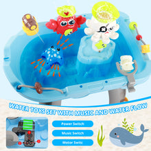 Load image into Gallery viewer, Kids Water Play Table with Fishing Game &amp; Ocean Animal Toys Summer Outdoor Indoor Water Sensory Activity Play Table Toy for Toddlers Boys Girls Age 3+
