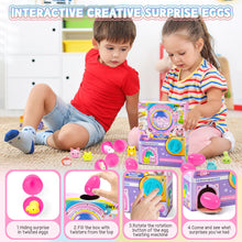 Load image into Gallery viewer, Random Animal Dispenser Machine Toys Interactive Twist Toy with 5 Random Animal Eggs Creative Play Gift for Kids Ages 3+
