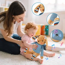 Load image into Gallery viewer, Interactive Baby Musical Plush Toy- Touch Sensor Stuffed Animal with Songs, Rhythm Play &amp; Sound Effects- Soft Light-Up Cuddle Toy for Babies &amp; Toddlers- Sleep Aid &amp; Learning Gift
