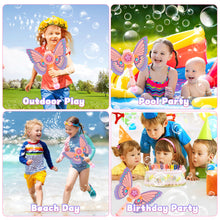 Load image into Gallery viewer, Bubble Princess Magic Wand Magic Journey for Kids Fairy Wand Detachable Wings Bubble Machine Lights &amp; Music Presents Toy Outdoor Birthdays Bubble Machine
