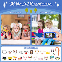 Load image into Gallery viewer, Kids Smart Phone Toy with 22 Educational Apps ¨C Multi-Function Learning Device with Camera, Music, Games, and 15 Customizable Wallpapers ¨C Ideal Gift for Toddlers and Preschoolers
