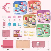 Load image into Gallery viewer, Dolls House With 85pcs Accessories Toy Sets Dream House Furniture Sets for Toddler 3 4 5 6 7 8 Year Old
