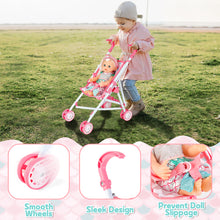 Load image into Gallery viewer, Deluxe Mermaid-Themed Baby Doll Playset – Includes Stroller, Crib, Play Mat, Potty, Feeding Accessories, and Mermaid Outfit – Perfect Gift for Girls&#39; Role-Playing, Birthday, or Christmas
