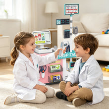 Load image into Gallery viewer, Doctor Kit for Kids, Pretend Medical Counter Set, Kids Medical Station with Stethoscope and Medical Toy Play Set, Educational Role Play Toys Christmas Birthday Gift for Kids Age 3+

