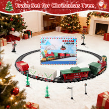 Load image into Gallery viewer, Electric Steam Train Set with Real Smoke, Lights and Sounds Classic Railway Track Toy for Kids Christmas Train Set Gift for Boys &amp; Girls Age 3+
