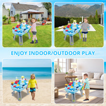 Load image into Gallery viewer, Kids Water Play Table with Fishing Game &amp; Ocean Animal Toys Summer Outdoor Indoor Water Sensory Activity Play Table Toy for Toddlers Boys Girls Age 3+
