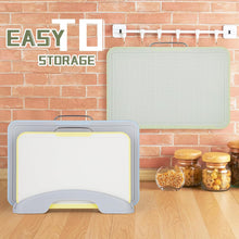Load image into Gallery viewer, Colour‑Coded Chopping Boards Set (3 Pack) with Storage Stand – Food‑Safe, Anti‑Cross‑Contamination, Dishwasher‑Safe
