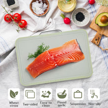 Load image into Gallery viewer, Colour‑Coded Chopping Boards Set (3 Pack) with Storage Stand – Food‑Safe, Anti‑Cross‑Contamination, Dishwasher‑Safe

